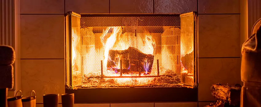 Mendota Hearth Landscape Fireplace Installation in Lexington, Massachusetts