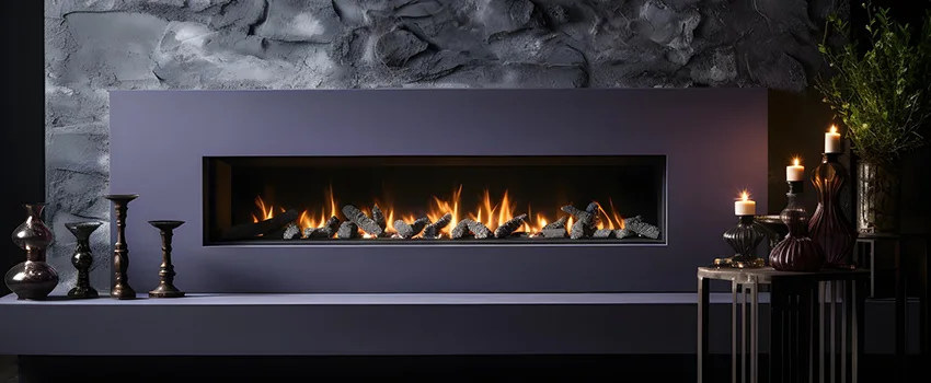 Ember Bed for Ventless Gas Fireplace in Lexington, MA