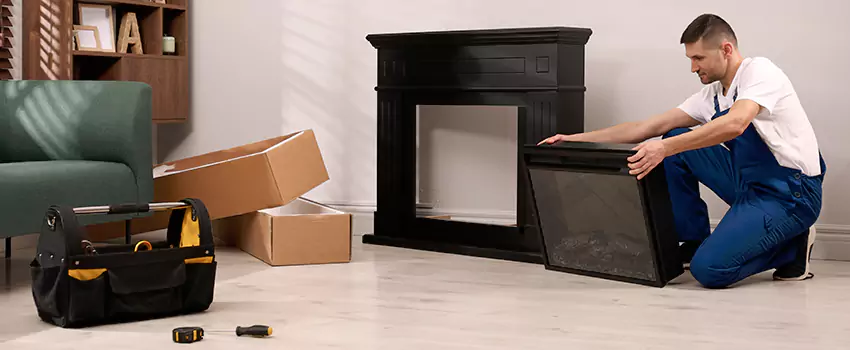 Old Rusted Metal Fireplace Repair And Replacement in Lexington, MA